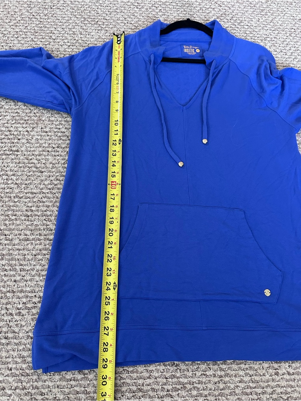 Lilly Pulitzer Luxletic Cassi pullover in blue size XL - Picture 4 of 6
